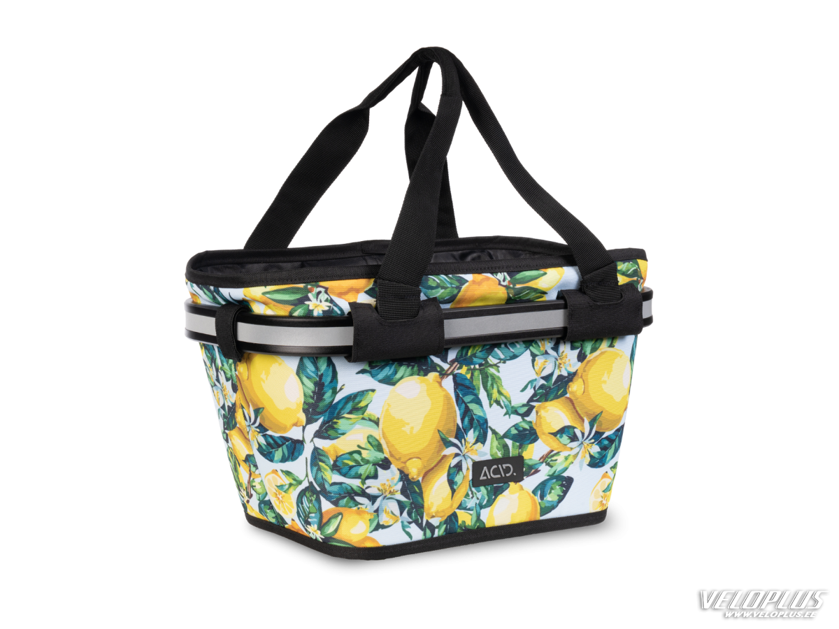 Велокорзина на руль ACID CITY 15 FILink жёлтая