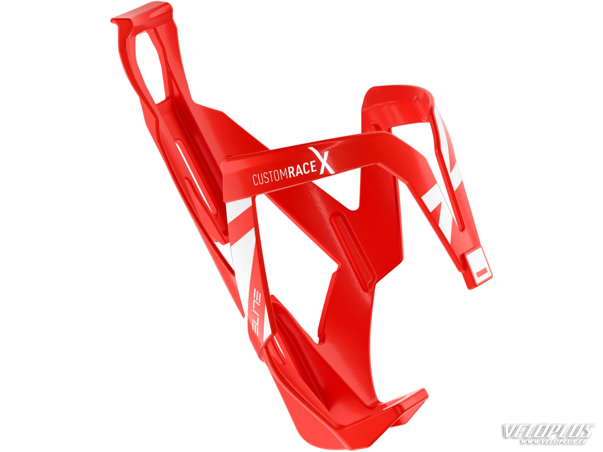 Флягодержатель Elite Custom RaceX Red Glossy White