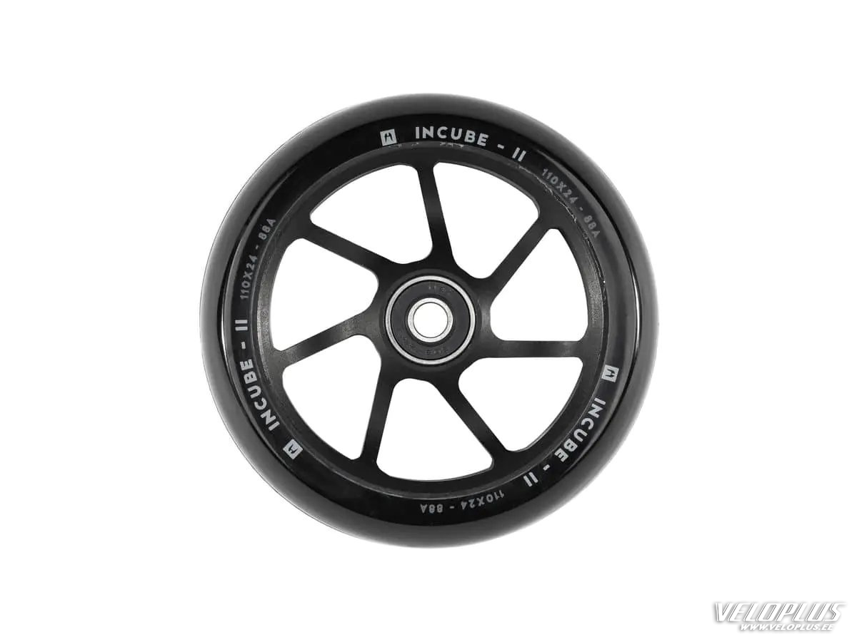 Tõukeratta ratas ETHIC INCUBE V2 110x24mm must