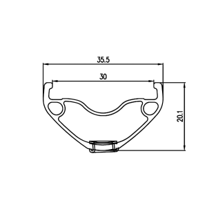 Pöid Alexrims MD30 26" 32A
