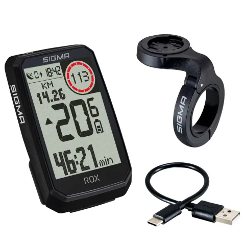 Dviračio kompiuteris SIGMA ROX 4.0 ENDURANCE JUODAS GPS