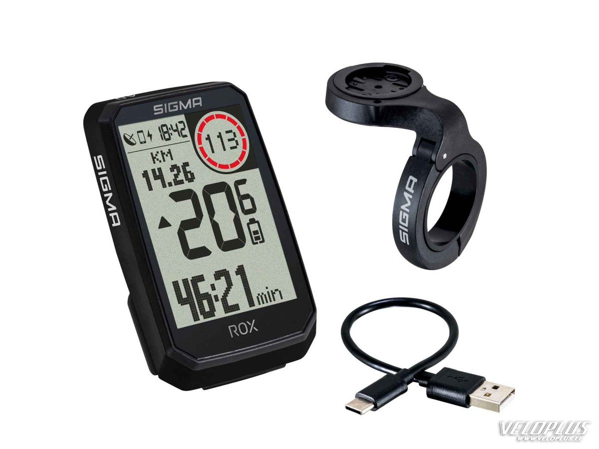 Dviračio kompiuteris SIGMA ROX 4.0 ENDURANCE JUODAS GPS