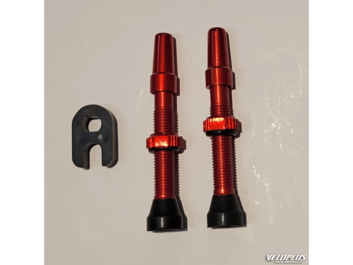 Tubeless valve CST 40mm red 2pcs