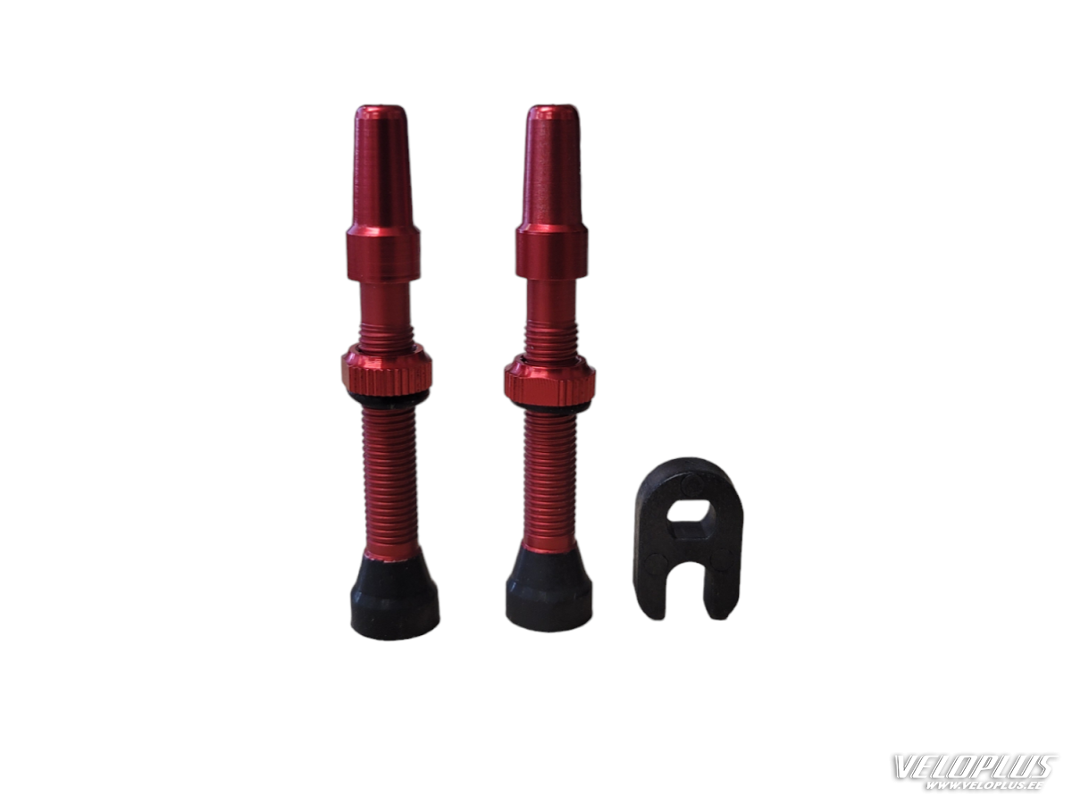 Tubeless valve CST 40mm red 2pcs