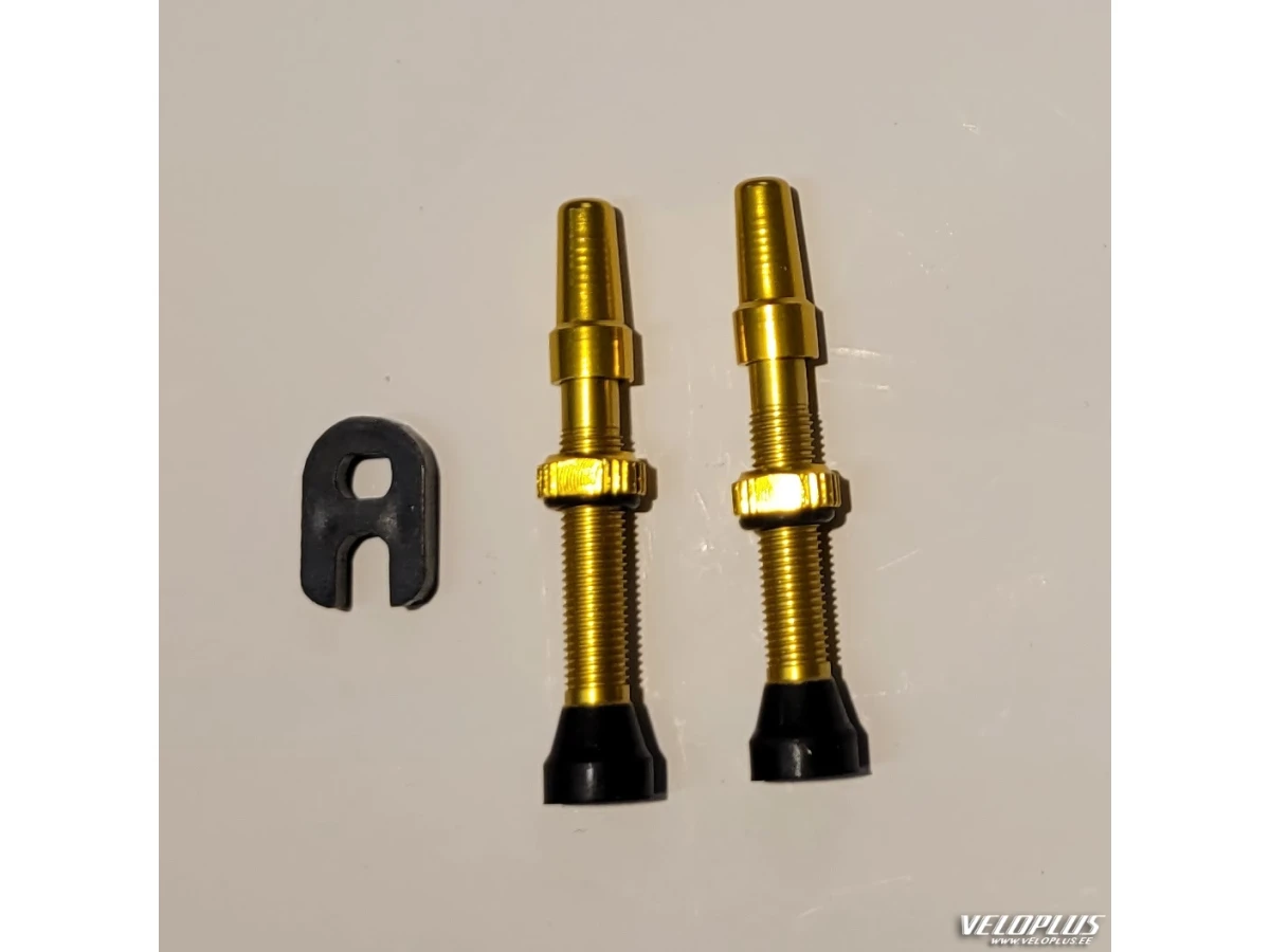 Tubeless valve CST 40mm golden 2pcs