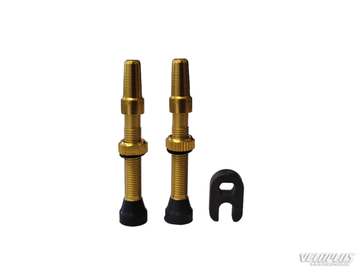 Tubeless valve CST 40mm golden 2pcs