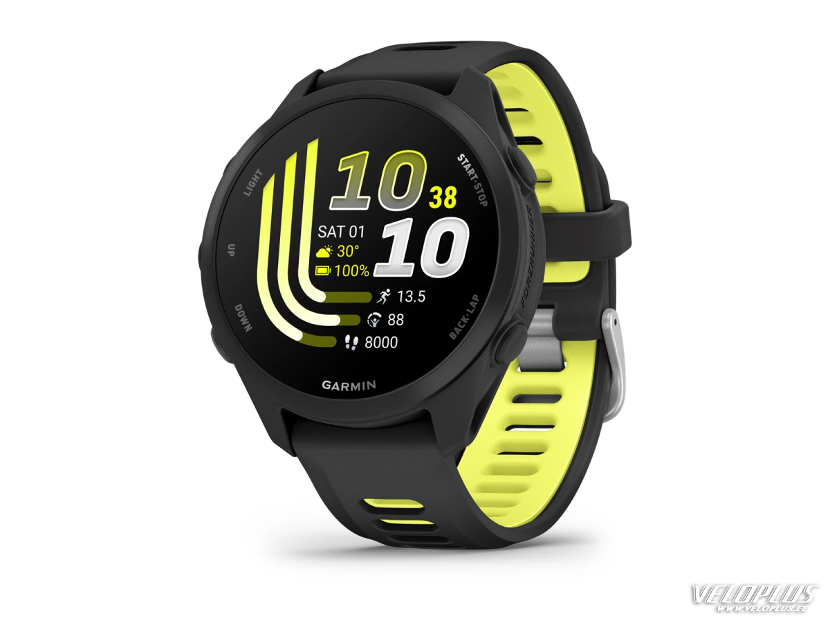 Garmin Forerunner 170, чёрный с чёрно-жёлтым ремешком Amp Yellow