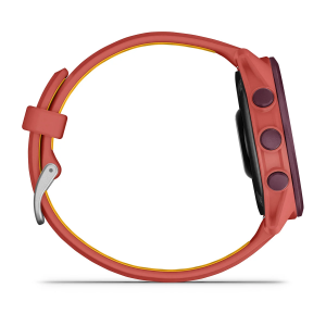 Garmin Forerunner 170 Music, Тёмно-розовый с оранжево-жёлтым ремешком