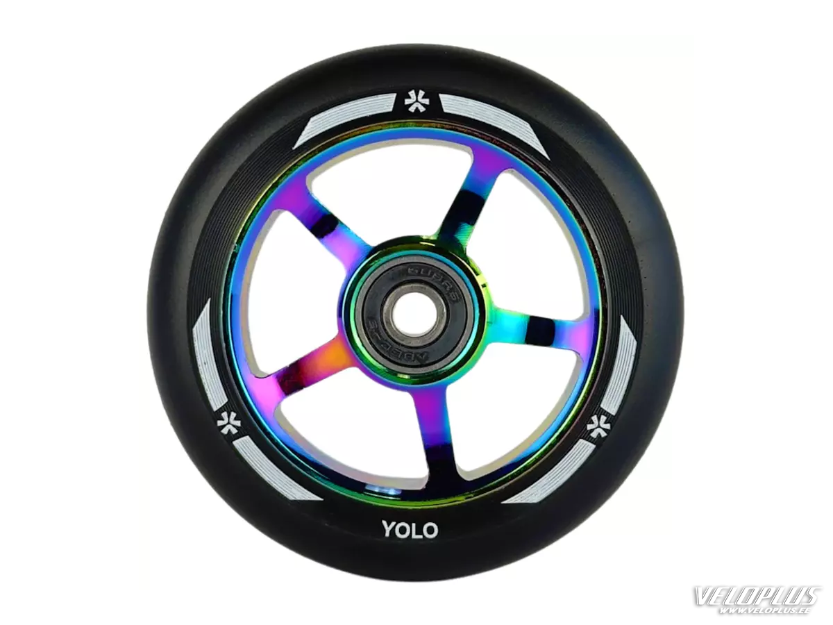Scooter Wheel UNION YOLO 100mm Black/Neochrome