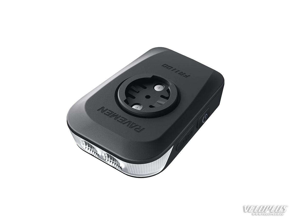 Priekinis žibintas RAVEMEN FR1100 USB su dviračio kompiuterio laikikliu automatinis įjungimas/išjungimas