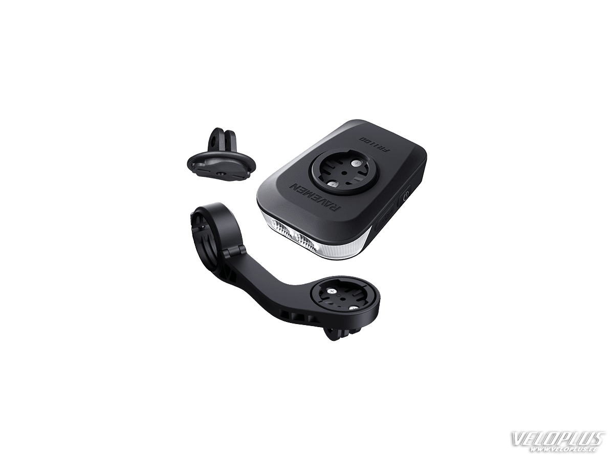 Front Light RAVEMEN FR1100 USB with Bike Computer Mount Auto On/Off