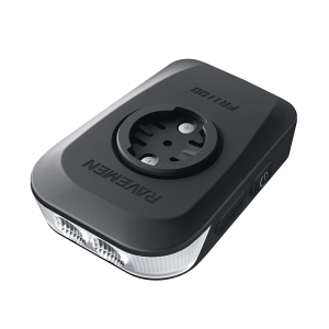 Priekinis žibintas RAVEMEN FR1100 USB su dviračio kompiuterio laikikliu automatinis įjungimas/išjungimas