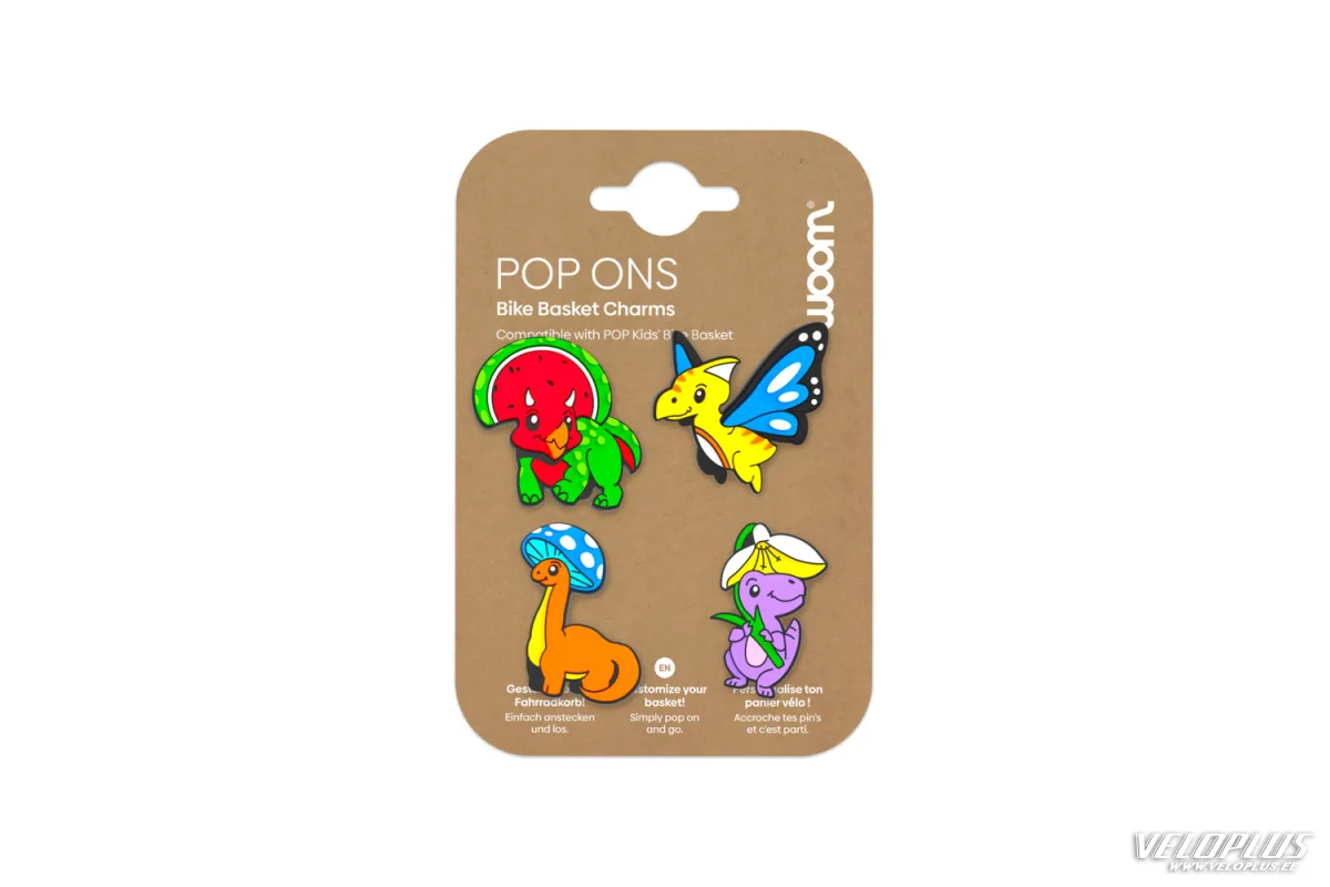 Polkupyörän korikoristeet WOOM POP ONS Florassic Park