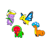 Украшения для велосипедной корзины WOOM POP ONS Florassic Park thumbnail 6