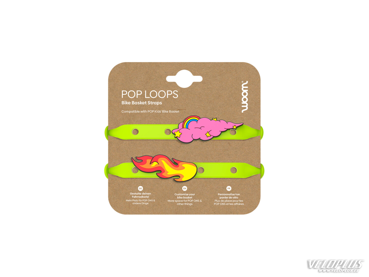 Ремешки для велосипедной корзины WOOM POP LOOPS Green Grape