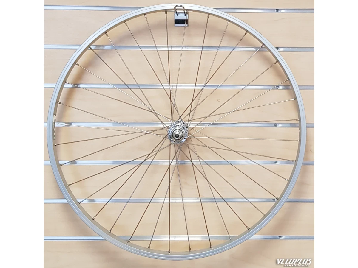 Front wheel 700c JY53/Z1000 silver with cap nut