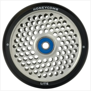 Tõukeratta ratas UNION HONEYCOMB LITE 110 mm must/hõbe