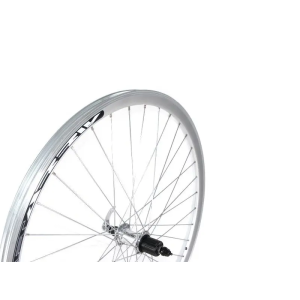 Rear Wheel Stars 28" V-Brake, Cassette, Double-Wall Rim, QR, Silver