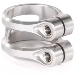 Vairo apkaba ETHIC Sylphe Double Clamp V2 34.9 mm Oversized Sidabrinė Aliuminis