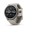 Garmin fenix 9 Pro - 43mm Titaani ja Fog Gray/Dark Sandstone -silikonihihna thumbnail 1
