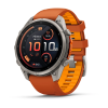 Garmin fenix 9 Pro - inReach 47mm Titāna ar rudens oranžu/dzirkstoši oranžu silikona siksniņu thumbnail 1