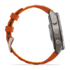 Garmin fenix 9 Pro - inReach 47mm Titāna ar rudens oranžu/dzirkstoši oranžu silikona siksniņu thumbnail 5