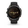 Garmin fenix 9 Pro - inReach 47mm Hiilenharmaa DLC-titaani ja Black/Pebble Gray -silikonihihna thumbnail 2