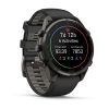Garmin fenix 9 Pro - inReach 47mm Hiilenharmaa DLC-titaani ja Black/Pebble Gray -silikonihihna thumbnail 3