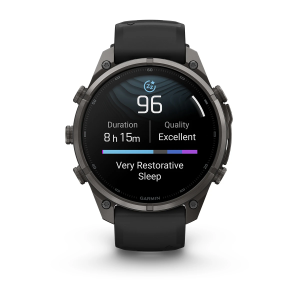 Garmin fenix 9 Pro - inReach 47mm Hiilenharmaa DLC-titaani ja Black/Pebble Gray -silikonihihna