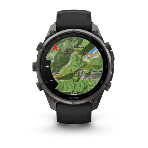Garmin fenix 9 Pro - 47mm Hiilenharmaa DLC-titaani ja Black/Pebble Gray -silikonihihna