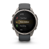 Garmin fenix 9 Pro - inReach 47mm Titanas su grafito spalvos / juodu silikoniniu dirželiu thumbnail 6