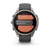 Garmin fenix 9 Pro - inReach 47mm Titanas su grafito spalvos / juodu silikoniniu dirželiu thumbnail 8