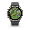 Garmin fenix 9 Pro - inReach 47mm Titanas su grafito spalvos / juodu silikoniniu dirželiu thumbnail 10