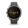 Garmin fenix 9 Pro - 47mm Titāna ar grafīta krāsas/melnu silikona siksniņu thumbnail 2