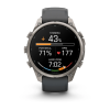 Garmin fenix 9 Pro - 47mm Titāna ar grafīta krāsas/melnu silikona siksniņu thumbnail 4