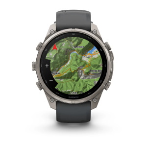 Garmin fenix 9 Pro - 47mm Titāna ar grafīta krāsas/melnu silikona siksniņu
