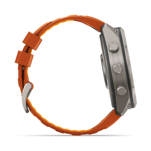 Garmin fenix 9 Pro - inReach 51mm Titāna ar rudens oranžu/dzirkstoši oranžu silikona siksniņu