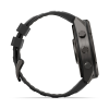Garmin fenix 9 Pro - 51mm Pilkos anglies spalvos DLC titanas su juodos / akmenėlių pilkos spalvos silikoniniu dirželiu thumbnail 5