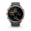 Garmin fenix 9 Pro - 51mm Titāna ar grafīta krāsas/melnu silikona siksniņu thumbnail 4