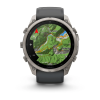 Garmin fenix 9 Pro - 51mm Titāna ar grafīta krāsas/melnu silikona siksniņu thumbnail 7