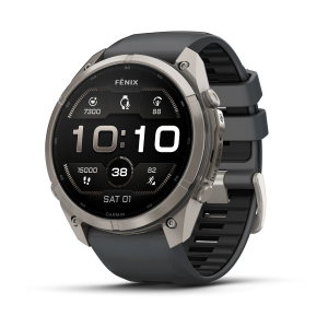 Garmin fenix 9 Pro - 51mm Titāna ar grafīta krāsas/melnu silikona siksniņu