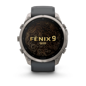 Garmin fenix 9 Pro - 51mm Titāna ar grafīta krāsas/melnu silikona siksniņu