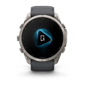 Garmin fenix 9 Pro - 51mm Titāna ar grafīta krāsas/melnu silikona siksniņu