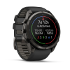 Garmin fenix 9 Pro - inReach 51mm Pilkos anglies spalvos DLC titanas su juodos / akmenėlių pilkos spalvos silikoniniu dirželiu thumbnail 3
