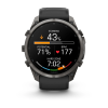 Garmin fenix 9 Pro - inReach 51mm Pilkos anglies spalvos DLC titanas su juodos / akmenėlių pilkos spalvos silikoniniu dirželiu thumbnail 4