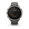 Garmin fenix 9 Pro - inReach, Solar, 47mm Titanas su akmenėlių pilkos spalvos silikoniniu dirželiu thumbnail 4
