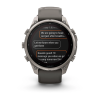 Garmin fenix 9 Pro - inReach, Solar, 47mm Titanas su akmenėlių pilkos spalvos silikoniniu dirželiu thumbnail 9