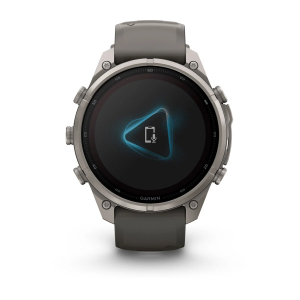 Garmin fenix 9 Pro - inReach, Solar, 47mm Titanas su akmenėlių pilkos spalvos silikoniniu dirželiu