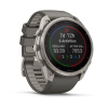 Garmin fenix 9 Pro - inReach, Solar, 51mm Titanas su akmenėlių pilkos spalvos silikoniniu dirželiu thumbnail 3