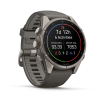 Garmin fenix 9 Pro - 43mm Titanas su akmenėlių pilkos spalvos silikoniniu dirželiu thumbnail 3